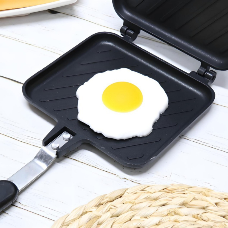 Mittenakkuva leiva-röstsaia küpsetuspann koduseks kasutamiseks, sobib pannkookide, võileibade ja kookide küpsetamiseks