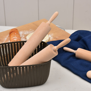 Ξύλινος πλάστης, τύπος ρολού, άβαφος και ακέρωτος, πλάστης από ξύλο οξιάς, πλάστης με πέτσα για ζυμαρικά, εργαλείο ψησίματος