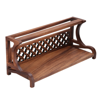 Naujas riešuto spalvos dvigubo naudojimo puodelių laikiklis arbatos puodeliams arbatinukams laikyti antikvarinis stovas nauja kiniško stiliaus arbatos lentyna arbatos staliukas laikymo lentyna