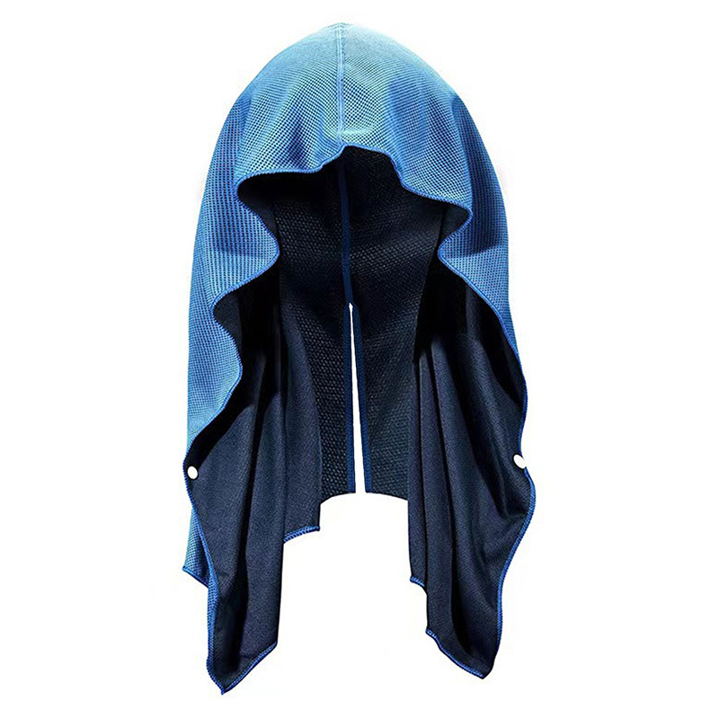 U formos šaltas rankšluostis su gobtuvu, sportinis, paplūdimio, kempingo stiliaus, apsaugantis nuo saulės, greitai džiūstantis, vėsus rankšluostis su turbanu