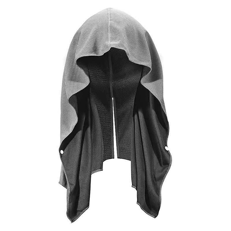 U formos šaltas rankšluostis su gobtuvu, sportinis, paplūdimio, kempingo stiliaus, apsaugantis nuo saulės, greitai džiūstantis, vėsus rankšluostis su turbanu