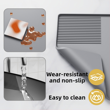 „Amazon Explosions“ kavos aparato silikoninis padėklo padėklo baro išleidimo kilimėlis kavos miltelių apsauginis kilimėlis valgomojo stalo izoliacija