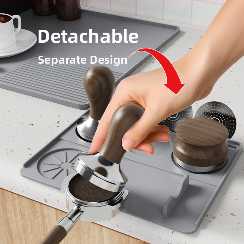 Силиконова подложка за кафе машина Amazon Explosions, тава за бар, дренажна подложка, подложка за кафе на прах, защитна подложка, изолация на маса за хранене