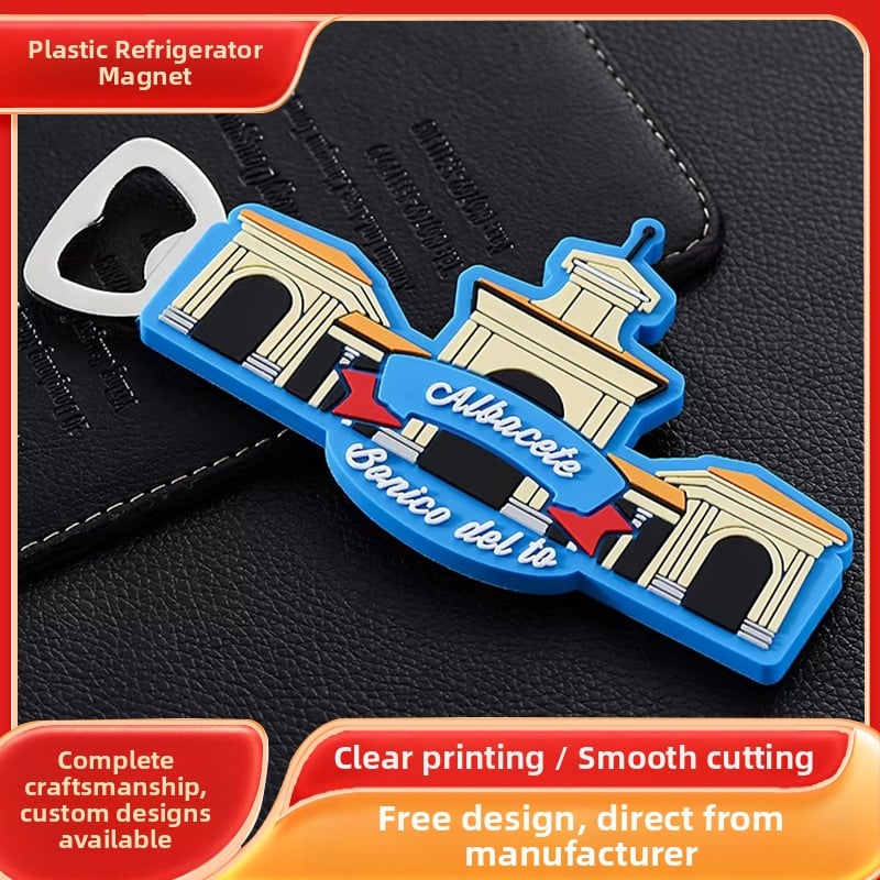 Персонализиран карикатурен PVC мек магнитен отварачка за хладилник 3D силиконов магнитен стикер персонализиран