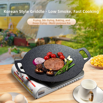 Ταψί ψησταριάς για κάμπινγκ για οικιακή επαγωγική εστία, ταψί μπάρμπεκιου κορεατικού τύπου, ειδικό ταψί μπάρμπεκιου εξωτερικής κασέτας, φορητό ταψί ψησταριάς