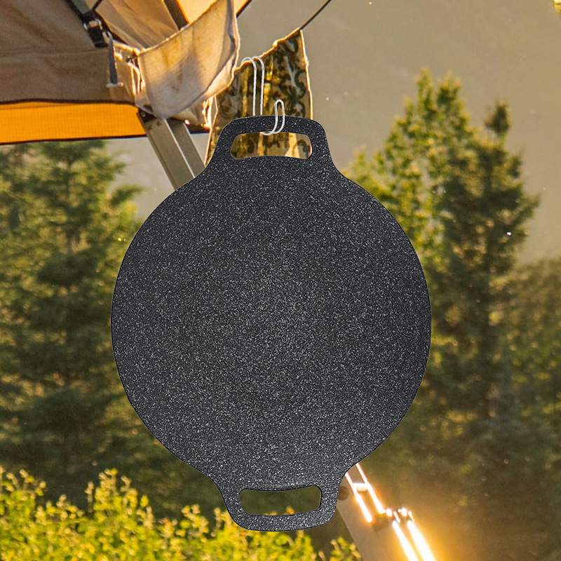 Kamperska roštilj tava za kućno indukcijsko kuhalo, roštilj tava u korejskom stilu, vanjski kasetni štednjak posebna roštilj tava, prijenosna roštilj tava