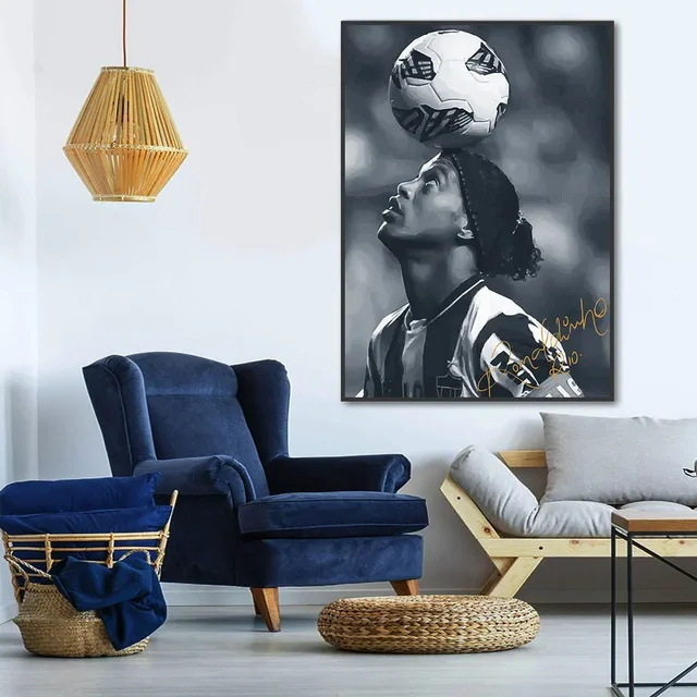 Плакат със звездата на Меси, висяща картина, доставка на едро от склад за външна търговия SHEIN AliExpress Tema платно за рисуване