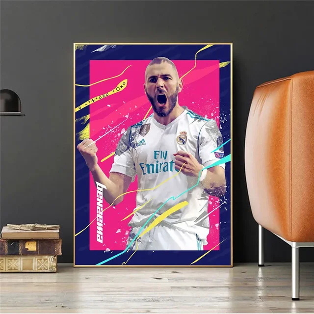 Плакат със звездата на Меси, висяща картина, доставка на едро от склад за външна търговия SHEIN AliExpress Tema платно за рисуване