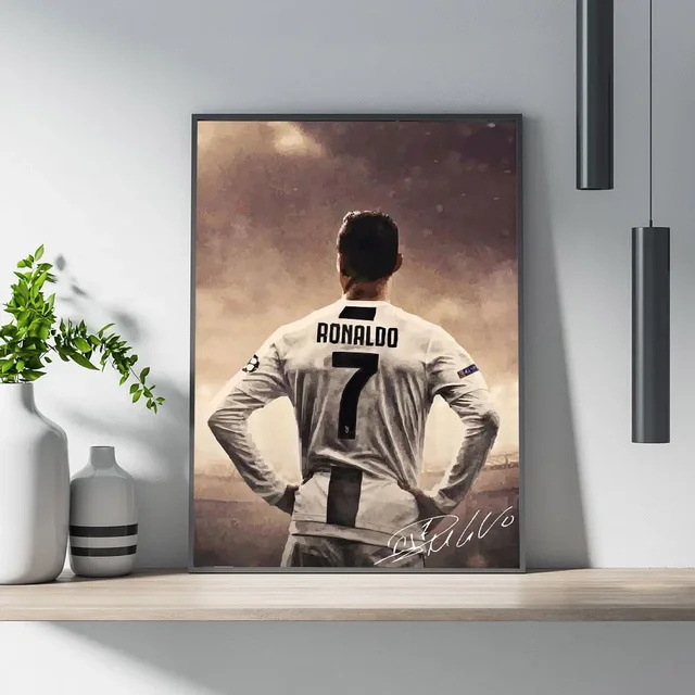 Плакат със звездата на Меси, висяща картина, доставка на едро от склад за външна търговия SHEIN AliExpress Tema платно за рисуване