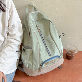 2025. aasta uus K-stiilis Ins stiilis suure mahutavusega keskkooliõpilase põhikooliõpilase kolledžiõpilase seljakott tikitud seljakott trendikas