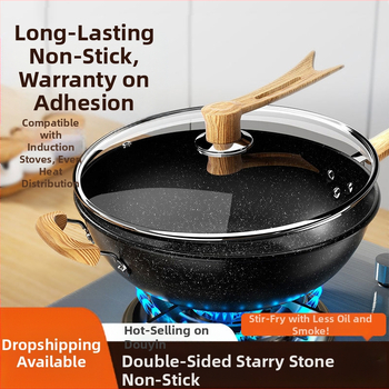 Maifanite mittenakkuva panni majapidamises wok-wok-wok-raud-pann induktsioonpliit sobib pannile spetsiaalne gaasipliidi jaoks