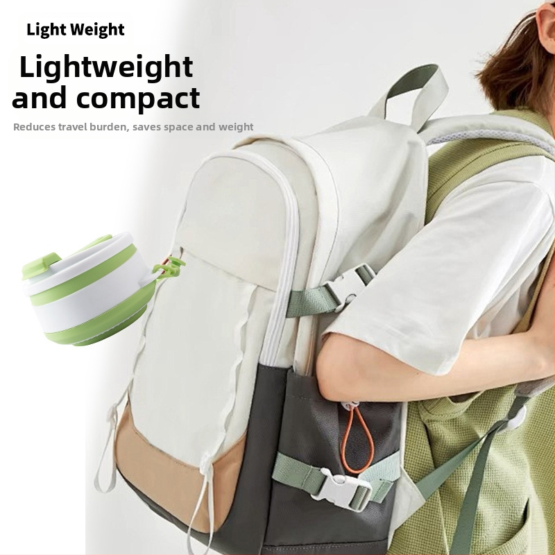 Преносима силиконова сгъваема чаша за вода, чаша за къмпинг на открито, чаша за сок, чаша за кафе в офиса, телескопична чаша, чаша за вода за уста