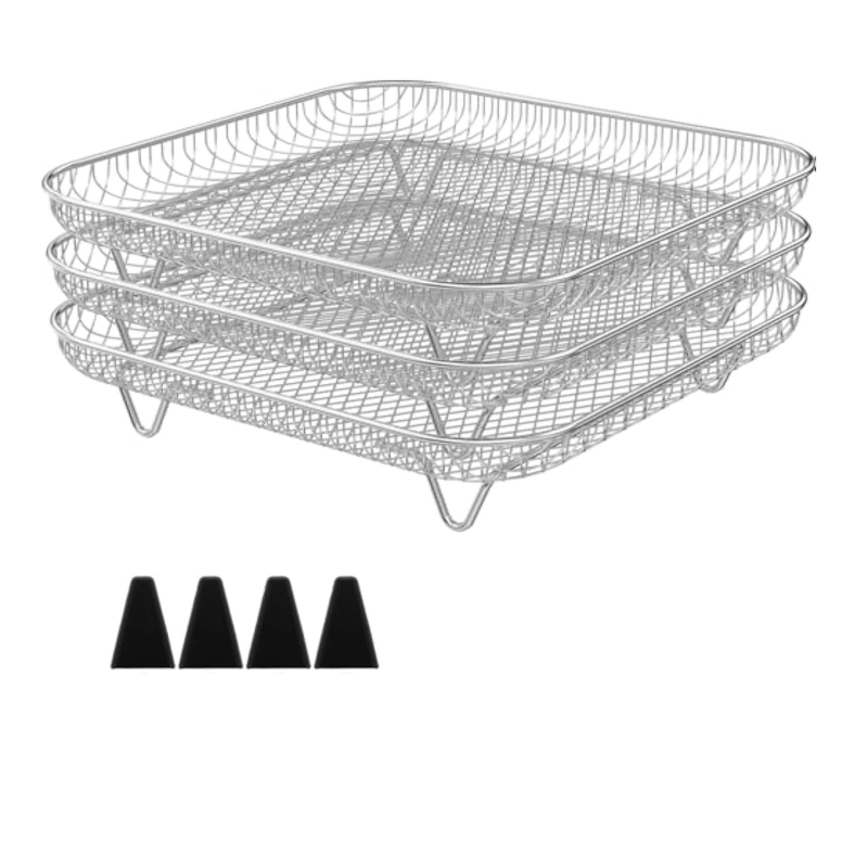Πολυλειτουργική φριτέζα αέρα από ανοξείδωτο ατσάλι 304, ειδικά αξεσουάρ τριών στρώσεων, σχάρα ατμού για ψησίματα, πολυστρωματική σχάρα γενικής χρήσης