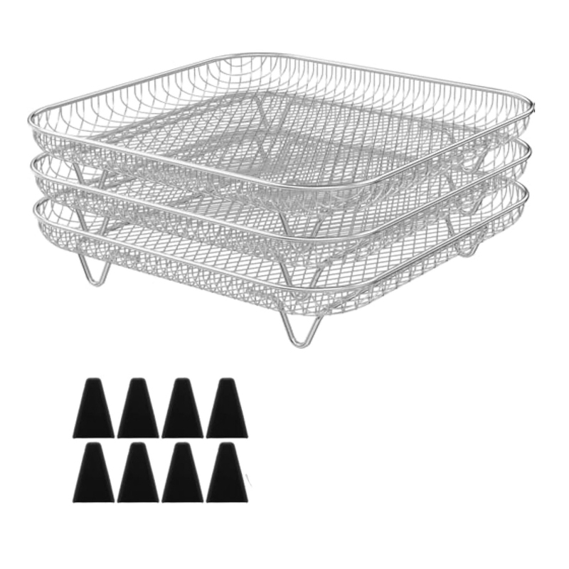 Πολυλειτουργική φριτέζα αέρα από ανοξείδωτο ατσάλι 304, ειδικά αξεσουάρ τριών στρώσεων, σχάρα ατμού για ψησίματα, πολυστρωματική σχάρα γενικής χρήσης