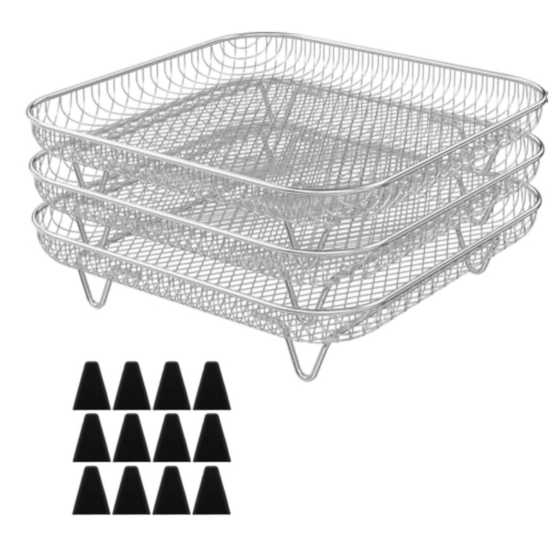 Πολυλειτουργική φριτέζα αέρα από ανοξείδωτο ατσάλι 304, ειδικά αξεσουάρ τριών στρώσεων, σχάρα ατμού για ψησίματα, πολυστρωματική σχάρα γενικής χρήσης