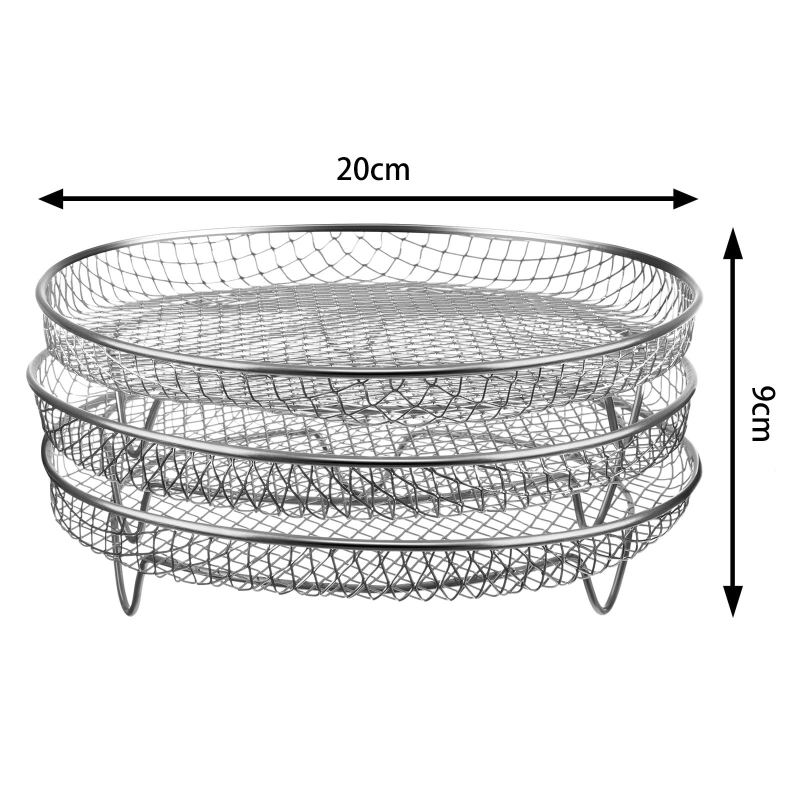 Πολυλειτουργική φριτέζα αέρα από ανοξείδωτο ατσάλι 304, ειδικά αξεσουάρ τριών στρώσεων, σχάρα ατμού για ψησίματα, πολυστρωματική σχάρα γενικής χρήσης