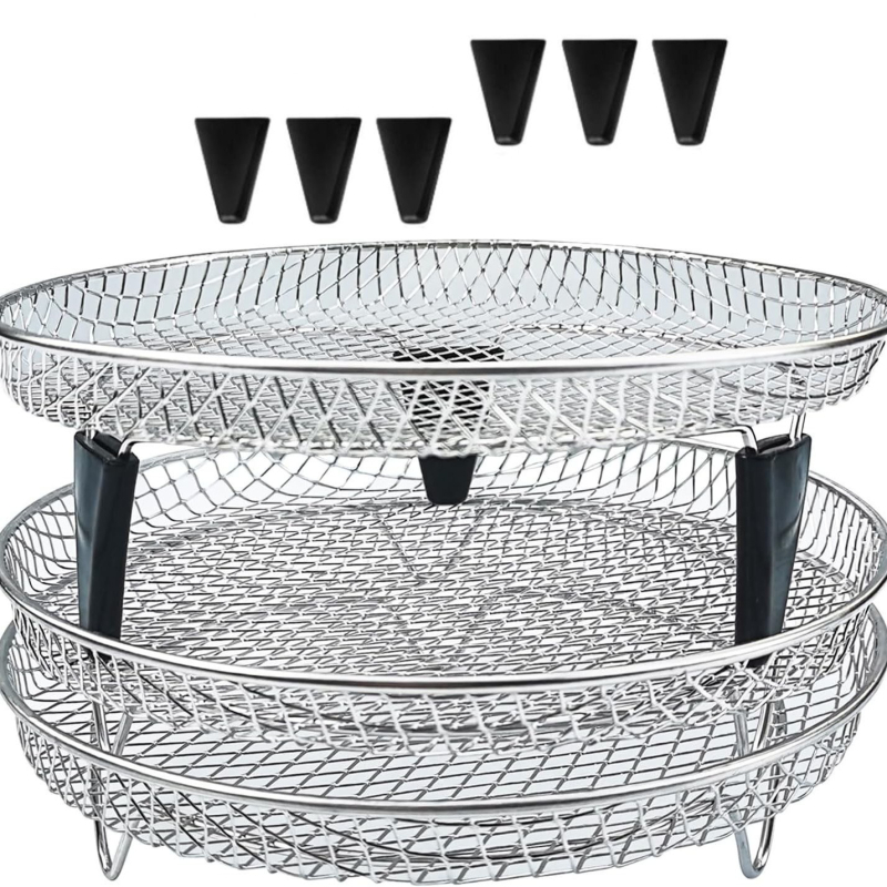 Πολυλειτουργική φριτέζα αέρα από ανοξείδωτο ατσάλι 304, ειδικά αξεσουάρ τριών στρώσεων, σχάρα ατμού για ψησίματα, πολυστρωματική σχάρα γενικής χρήσης