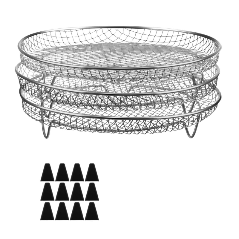 Πολυλειτουργική φριτέζα αέρα από ανοξείδωτο ατσάλι 304, ειδικά αξεσουάρ τριών στρώσεων, σχάρα ατμού για ψησίματα, πολυστρωματική σχάρα γενικής χρήσης