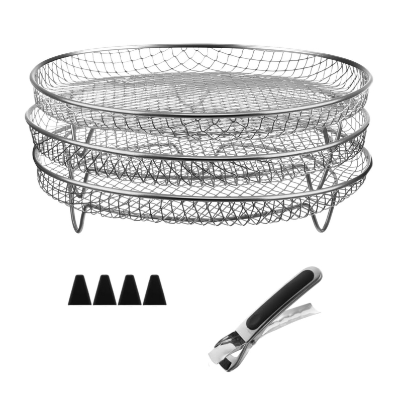 Πολυλειτουργική φριτέζα αέρα από ανοξείδωτο ατσάλι 304, ειδικά αξεσουάρ τριών στρώσεων, σχάρα ατμού για ψησίματα, πολυστρωματική σχάρα γενικής χρήσης