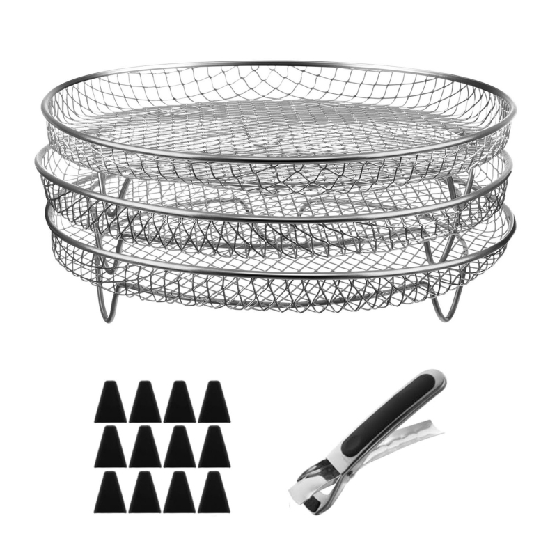 Πολυλειτουργική φριτέζα αέρα από ανοξείδωτο ατσάλι 304, ειδικά αξεσουάρ τριών στρώσεων, σχάρα ατμού για ψησίματα, πολυστρωματική σχάρα γενικής χρήσης