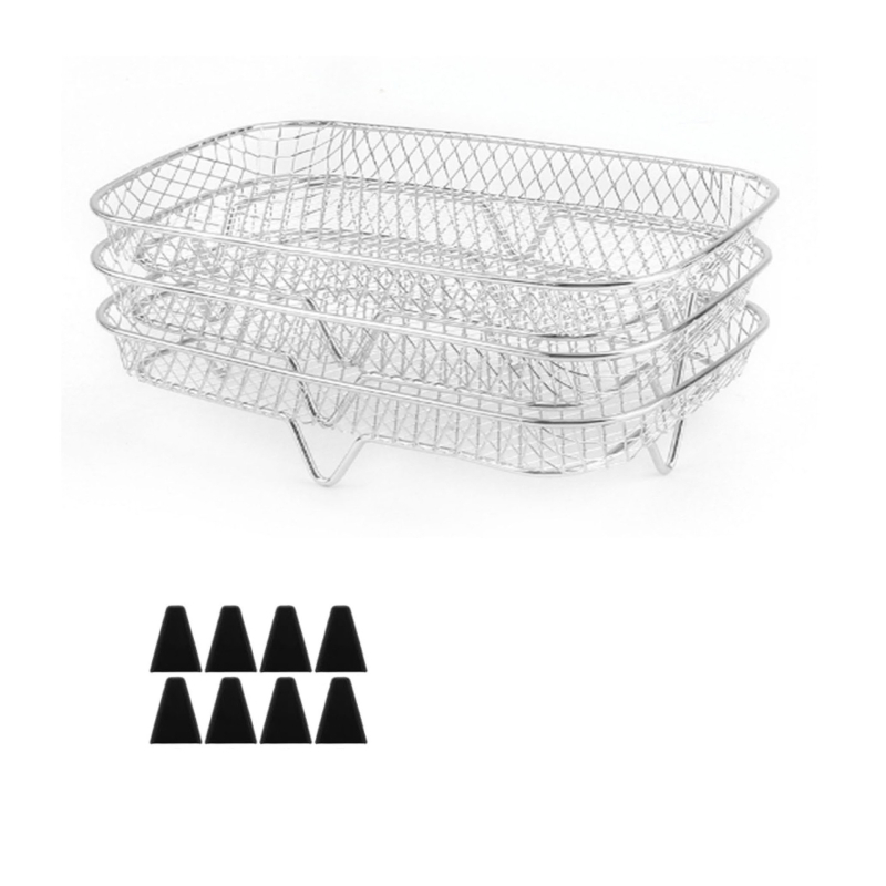 Πολυλειτουργική φριτέζα αέρα από ανοξείδωτο ατσάλι 304, ειδικά αξεσουάρ τριών στρώσεων, σχάρα ατμού για ψησίματα, πολυστρωματική σχάρα γενικής χρήσης