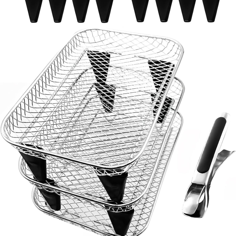 Πολυλειτουργική φριτέζα αέρα από ανοξείδωτο ατσάλι 304, ειδικά αξεσουάρ τριών στρώσεων, σχάρα ατμού για ψησίματα, πολυστρωματική σχάρα γενικής χρήσης