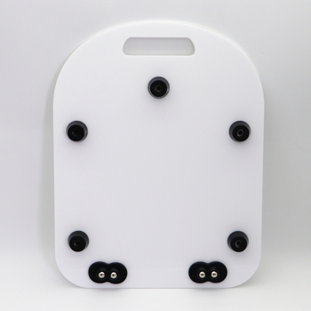 Плъзгаща се подложка за готварска машина Thermomix TM5 TM6 с колелца, бяла и черна акрилна подложка за плот