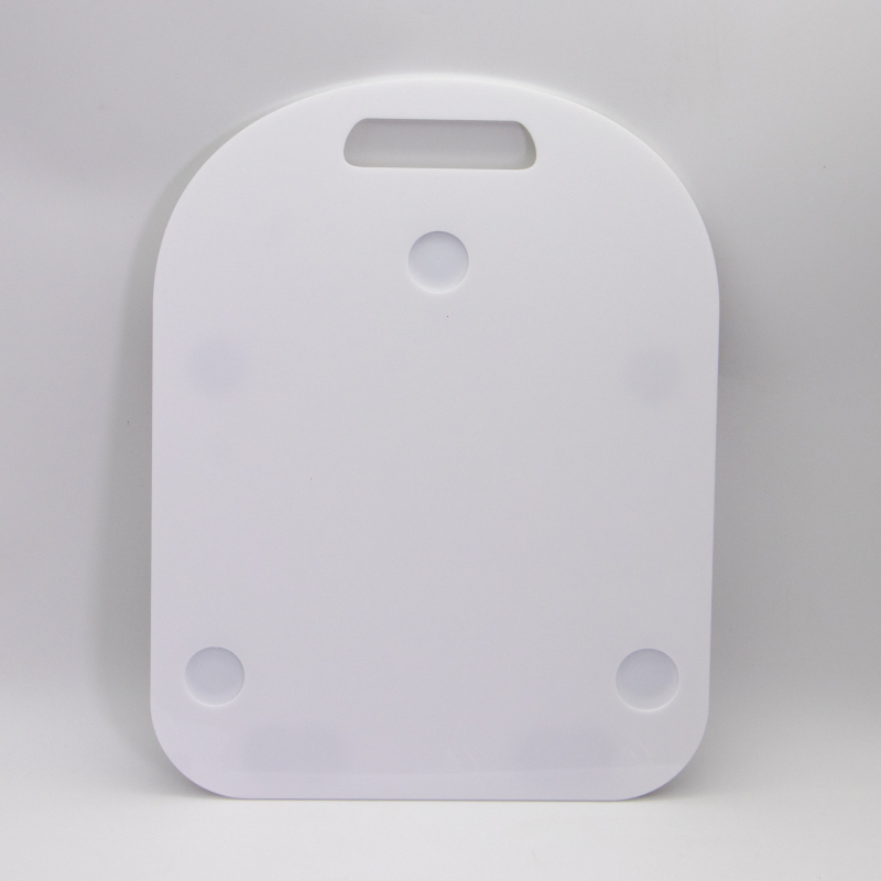 Плъзгаща се подложка за готварска машина Thermomix TM5 TM6 с колелца, бяла и черна акрилна подложка за плот