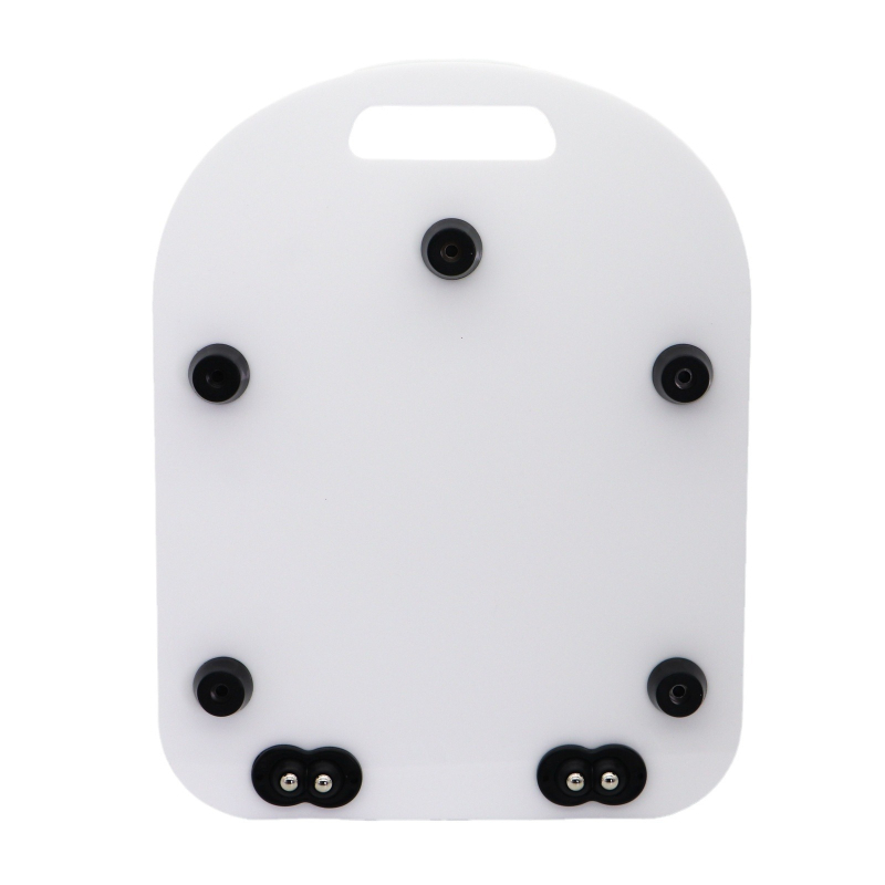 Плъзгаща се подложка за готварска машина Thermomix TM5 TM6 с колелца, бяла и черна акрилна подложка за плот