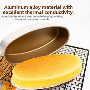 Φόρμα ψησίματος κέικ αντικολλητική από κράμα αλουμινίου σε σχήμα αυγού με τυρί και κυψελωτή φόρμα κέικ