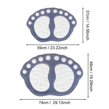 TEMU „Explosions“ neslystantis vonios kilimėlis pėdoms yra sandėlyje. SHEIN veikiančio koralinio vilnos reljefinis 3D sustorintas vonios kilimėlis.