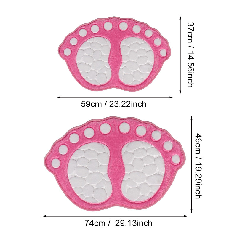 TEMU „Explosions“ neslystantis vonios kilimėlis pėdoms yra sandėlyje. SHEIN veikiančio koralinio vilnos reljefinis 3D sustorintas vonios kilimėlis.
