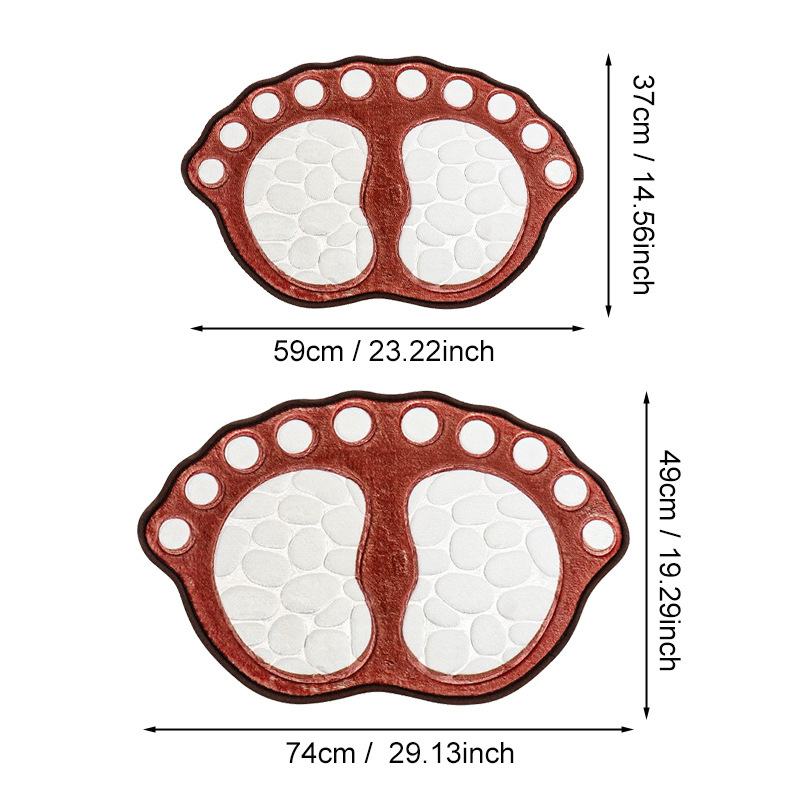 TEMU „Explosions“ neslystantis vonios kilimėlis pėdoms yra sandėlyje. SHEIN veikiančio koralinio vilnos reljefinis 3D sustorintas vonios kilimėlis.