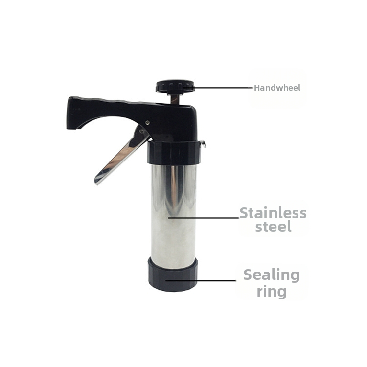 Пистолет за бисквити за бисквити, инструмент за печене, Направи си сам пистолет за сладкиши, дюза за сладкиши за торти, форма за пистолет за бутер тесто за крем