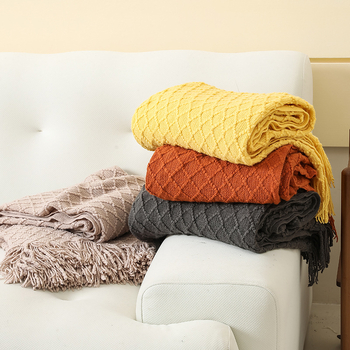 Piiriülene kevadkontori uinakute tekk diivanil konditsioneeriga kootud tekk vaba aja veetmise tekk tekk ülipehme