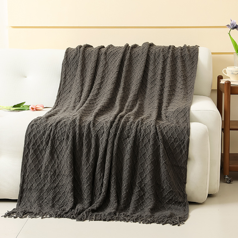 Piiriülene kevadkontori uinakute tekk diivanil konditsioneeriga kootud tekk vaba aja veetmise tekk tekk ülipehme