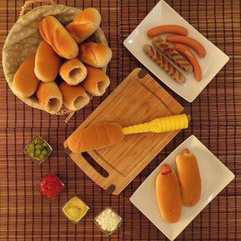 Piiriülene uus hot dogi puurija loominguline leib hot dogi puur lekkekindel hot dogi hamburgeri artefakt