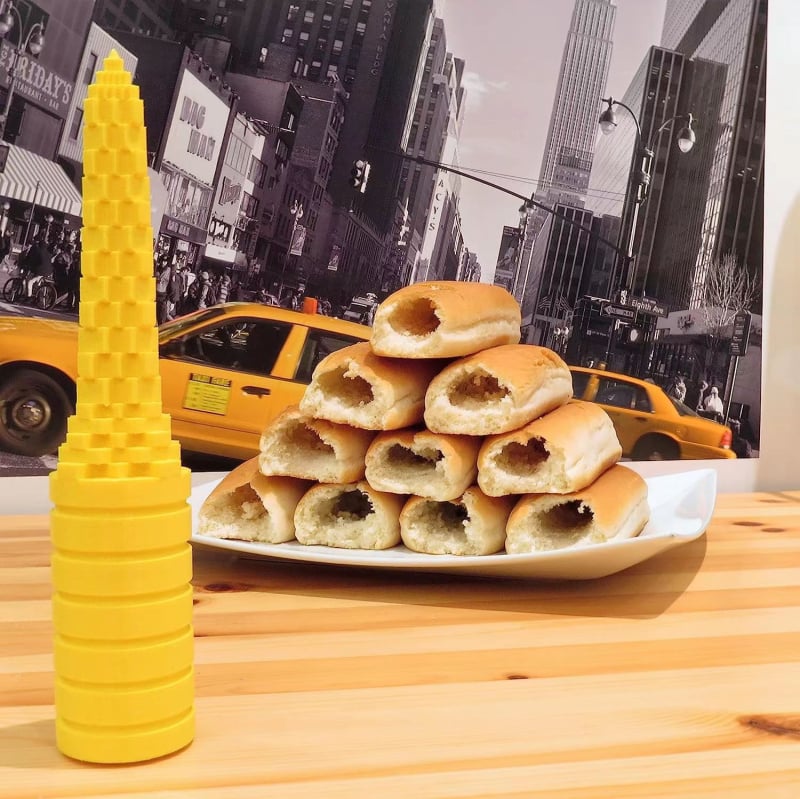 Pārrobežu jauns hotdogu urbis radoša maize hotdogu urbis hermētisks hotdogu hamburgeru artefakts