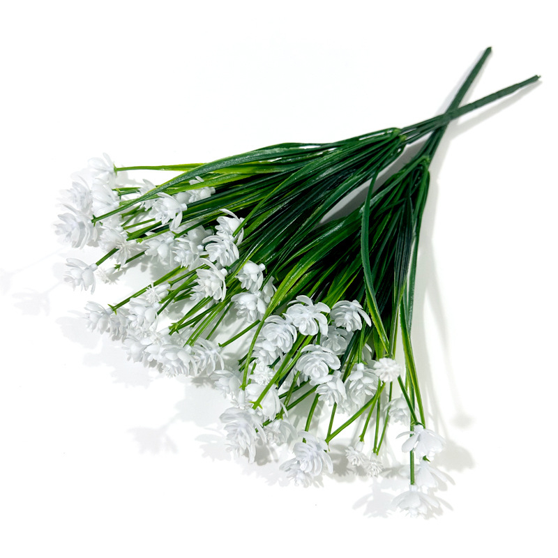 Amazon plastmasas 7 zaru pavasara zāles kamēlijas imitēta mākslīgā zieda narcises podos puķu kompozīcijas aksesuāri rotājumi vairumtirdzniecība