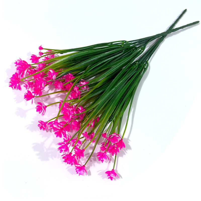 Amazon plastmasas 7 zaru pavasara zāles kamēlijas imitēta mākslīgā zieda narcises podos puķu kompozīcijas aksesuāri rotājumi vairumtirdzniecība