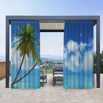 2 tk tehase otsekaubandusest piiriüleselt mitmevärviliste maastikuliste väliskardinate jaoks, kerge luksuslik tuul elutuppa, magamistuppa