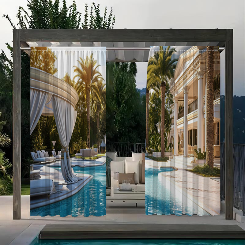 2 tk tehase otsekaubandusest piiriüleselt mitmevärviliste maastikuliste väliskardinate jaoks, kerge luksuslik tuul elutuppa, magamistuppa