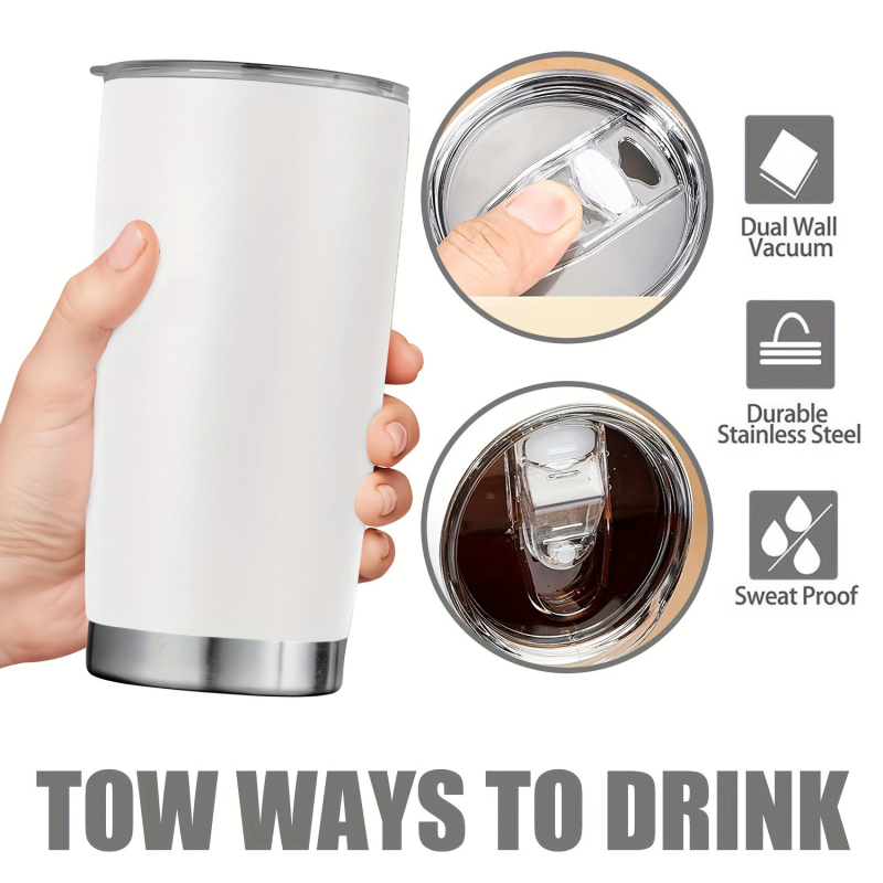 Piiriülene UV-trükk 20oz autokruus 304 roostevabast terasest kahekihiline vaakumpihusti autole jäätüranti Ameerika stiilis