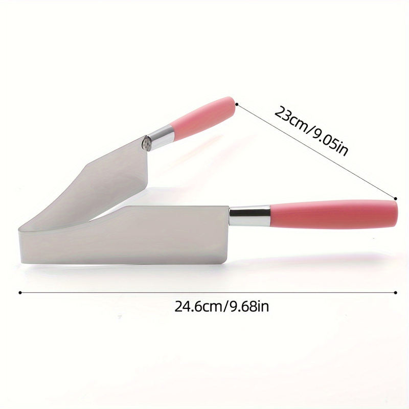 Gamyklos sandėlyje Nerūdijančio plieno torto skirtuvas Trikampis torto perkėlėjas Torto kirpimo mašina Torto daliklis