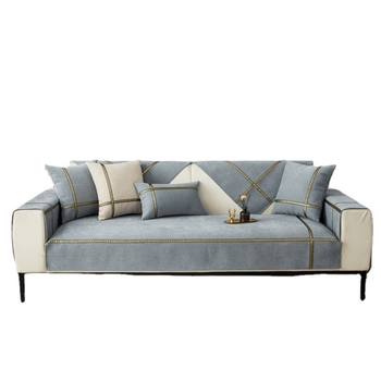 Универсална едноцветна възглавница за диван от шенил, модерна семпла, неплъзгаща се, калъфка за диван, кърпа на едро