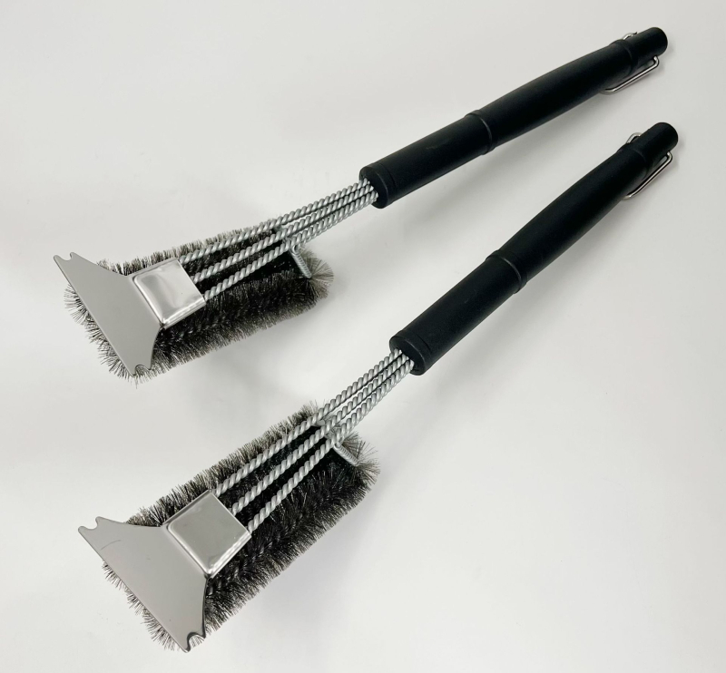 BBQ grila tīrīšanas birste, stiepļu birste, netīrumu noņemšanas grila tīkla tīrīšanas birste, stiepļu bumbiņu grila tīrīšanas rīks