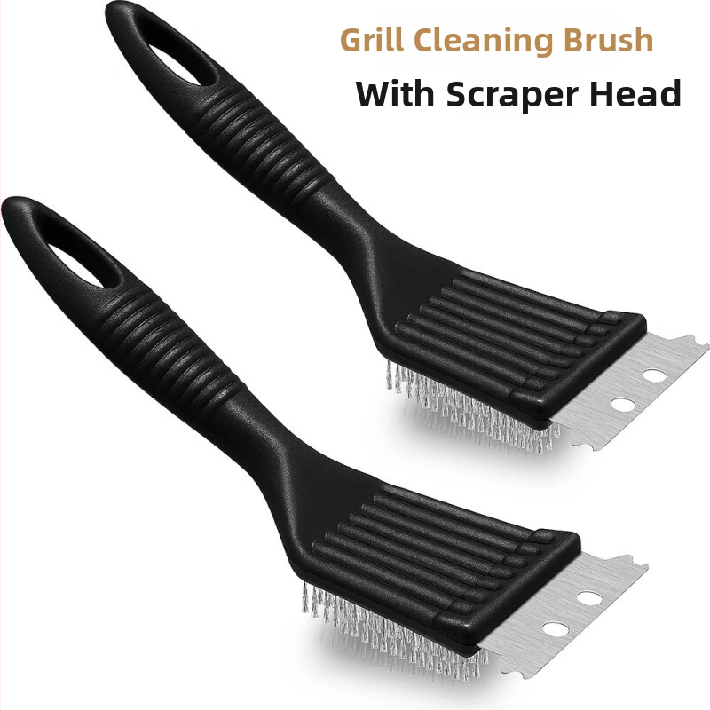 BBQ grila tīrīšanas birste, stiepļu birste, netīrumu noņemšanas grila tīkla tīrīšanas birste, stiepļu bumbiņu grila tīrīšanas rīks