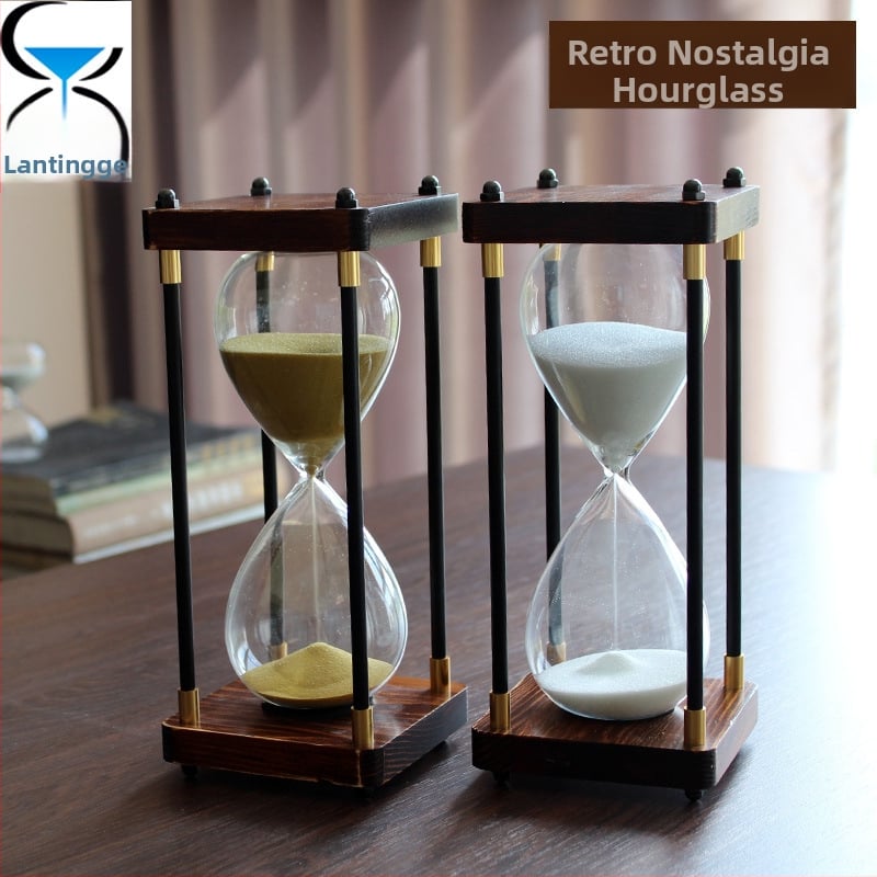 Retro smilšu pulkstenis 30 minūšu laika noteikšanas stikla viesistabas radoša mājas dekorēšana augstas klases dāvanu mīļotāja dzimšanas dienas dāvana