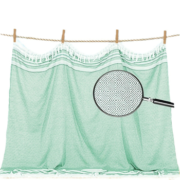 laos hiiglaslik kalkunist rannarätikutekk, eriti suur boheemlaslikus stiilis rannarätik, vannirätik 180x180