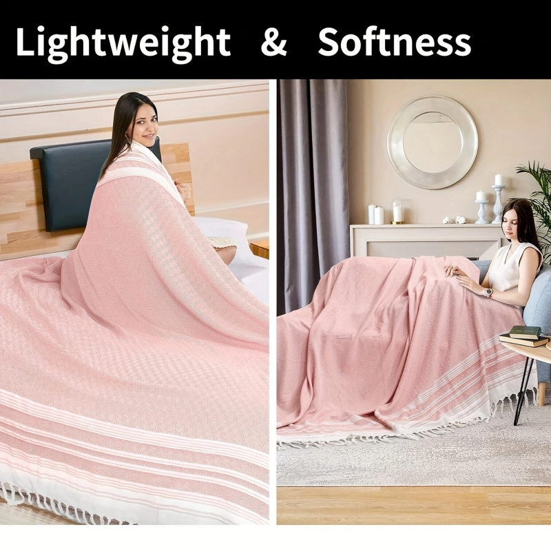 laos hiiglaslik kalkunist rannarätikutekk, eriti suur boheemlaslikus stiilis rannarätik, vannirätik 180x180